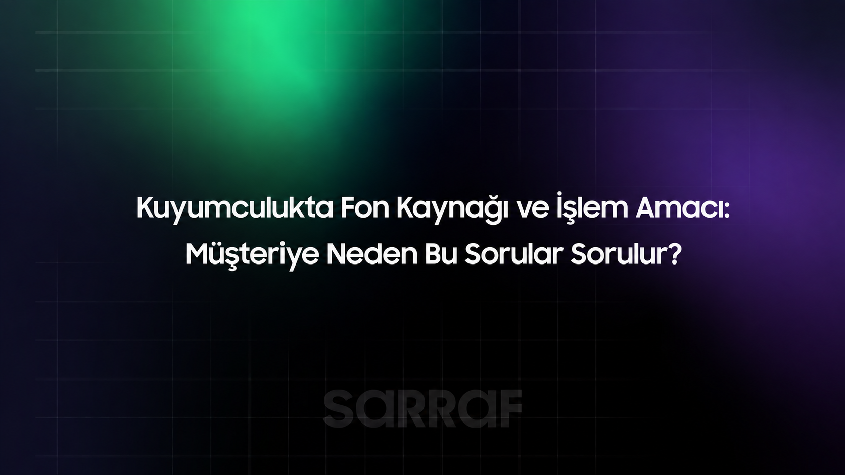 Kuyumculukta Fon Kaynağı ve İşlem Amacı: Müşteriye Neden Bu Sorular Sorulur?